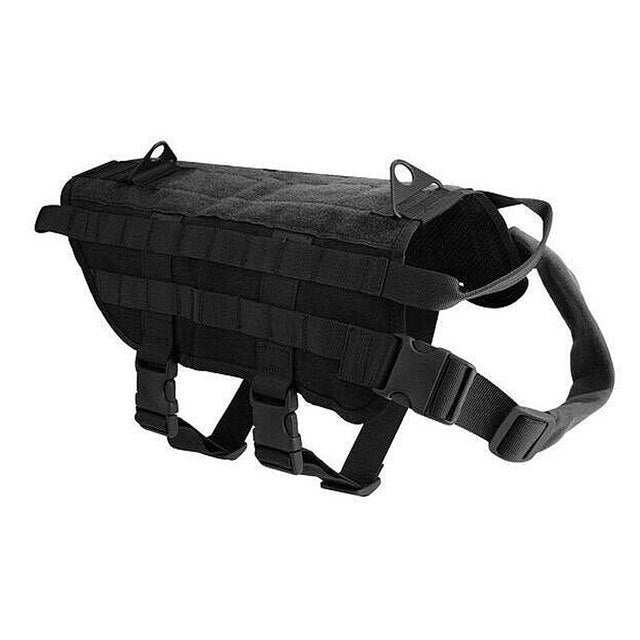 K9 Tactical Dog Vest Harness Combat Waterproof Training Gear Khaki Camo Black