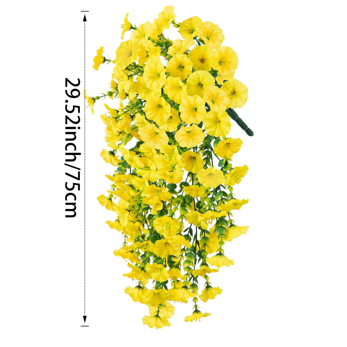 Faux Trumpet Vine Hanging Flower Garland 75cm Artificial Plant Display Decor