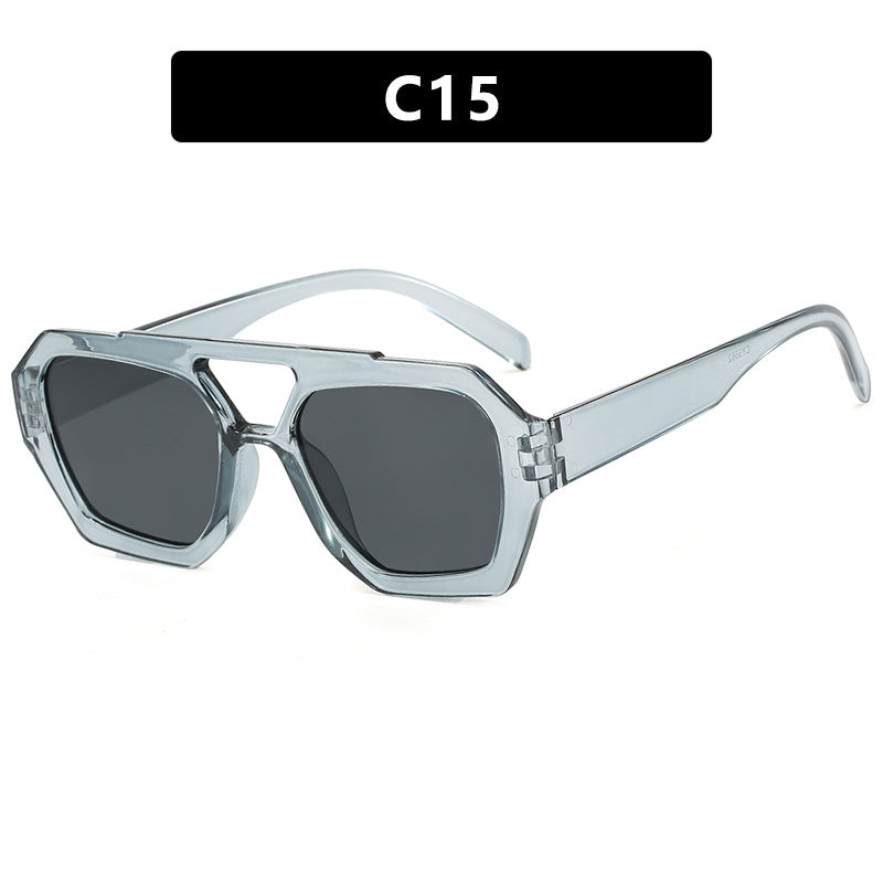 Women's Double Beam Women Sunglasses Fashion Eyewear UV Protection Stylish