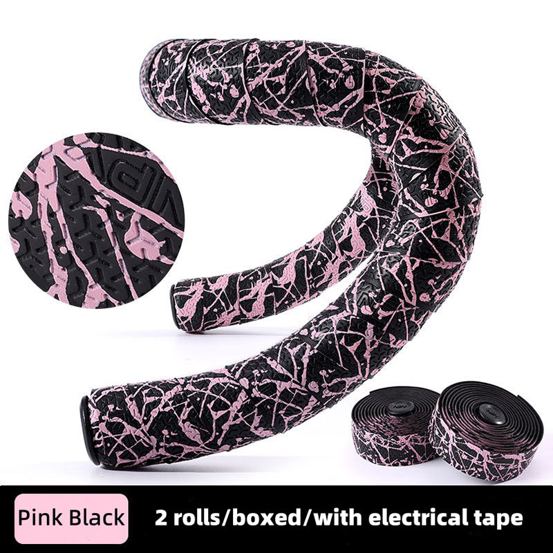 EVA PU Road Bike Handlebar Tape Anti-Slip Shock Absorbing Durable with End Plugs