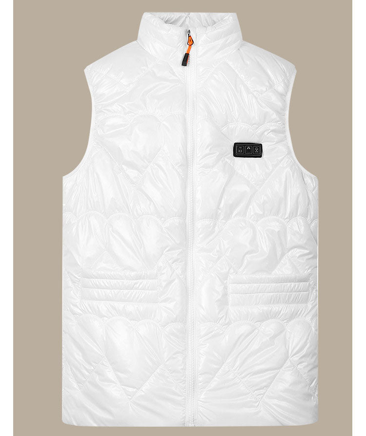 Unisex Intelligent Heated Vest with Electric Thermal Insulation and Zip Closure