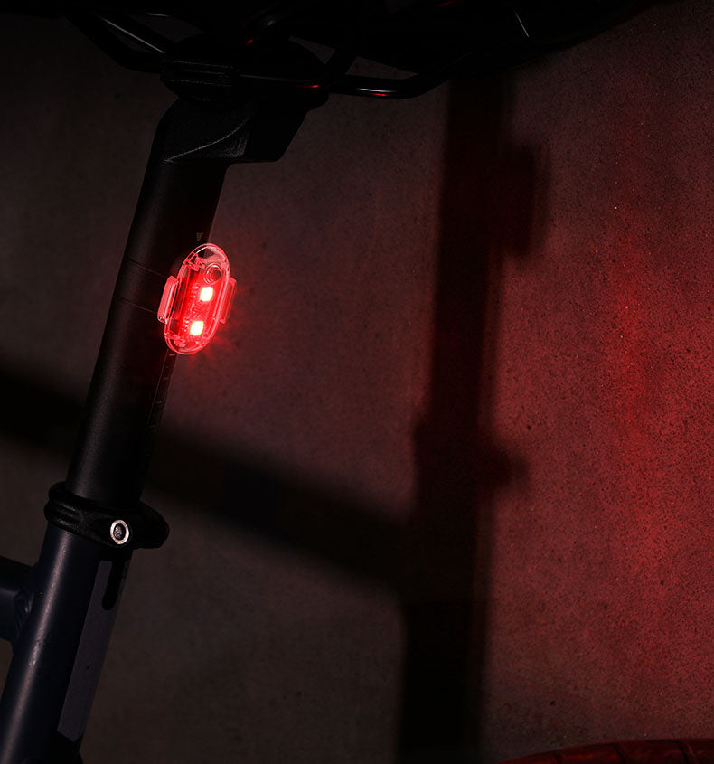 USB Rechargeable Compact Bicycle Taillight LED Safety Flashing Light 30 Modes