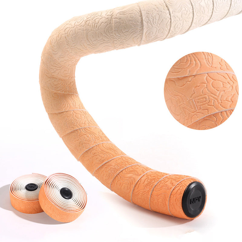 Gradient Double-Pinyin Road Bike Handlebar Tape for Shock Absorption, Breathable