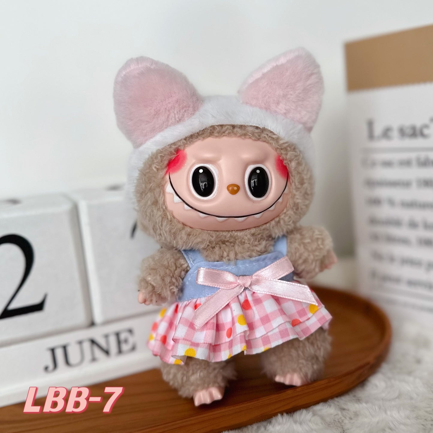 Plush Clothing Set For Labubu Party Doll Dress Up Accessories Fits 17cm Dolls