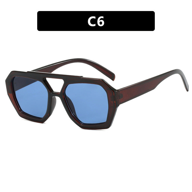 Women's Double Beam Women Sunglasses Fashion Eyewear UV Protection Stylish