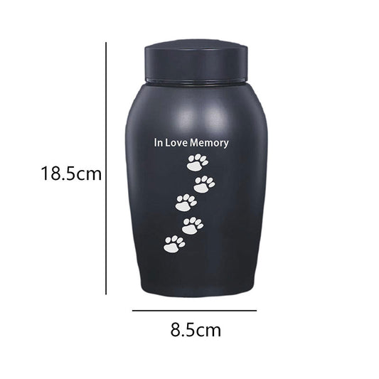 Stainless Steel Pet Memorial Urn Moisture Proof Portable Ash Keepsake Small Pets