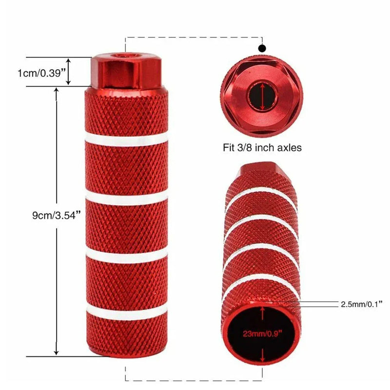 Aluminum Alloy BMX Bike Pegs Lightweight Durable Anti-Skid Riding Accessories