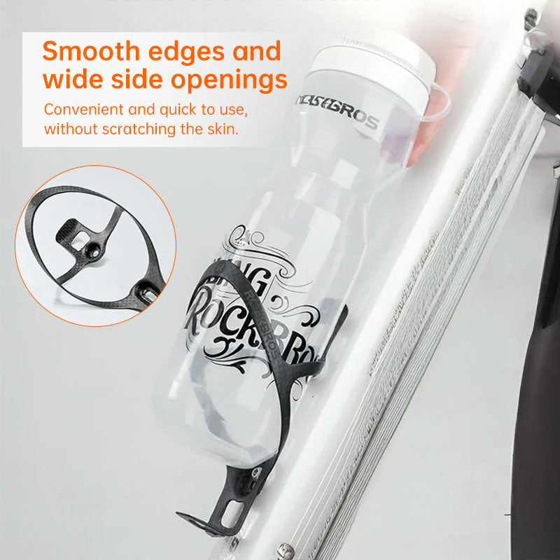 Lightweight 3K Carbon Fibre Bike Water Bottle Cage Ultralight 14g Secure Hold