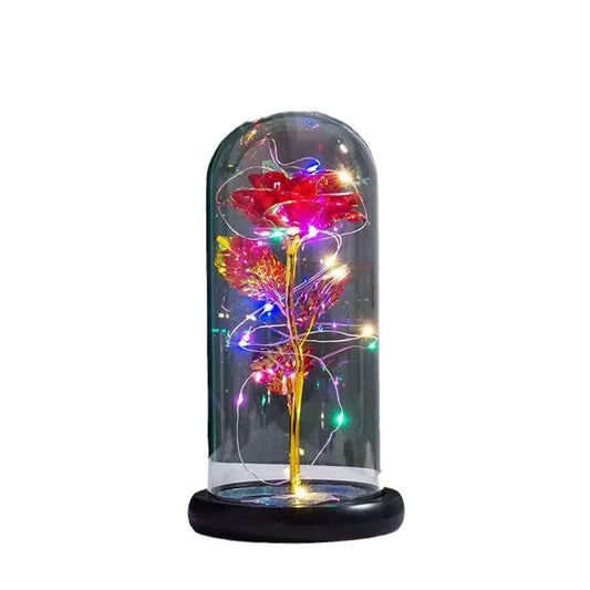 Eternal Rose Glass Lampshade Romantic Bedroom Decorative Lighting Enhancement