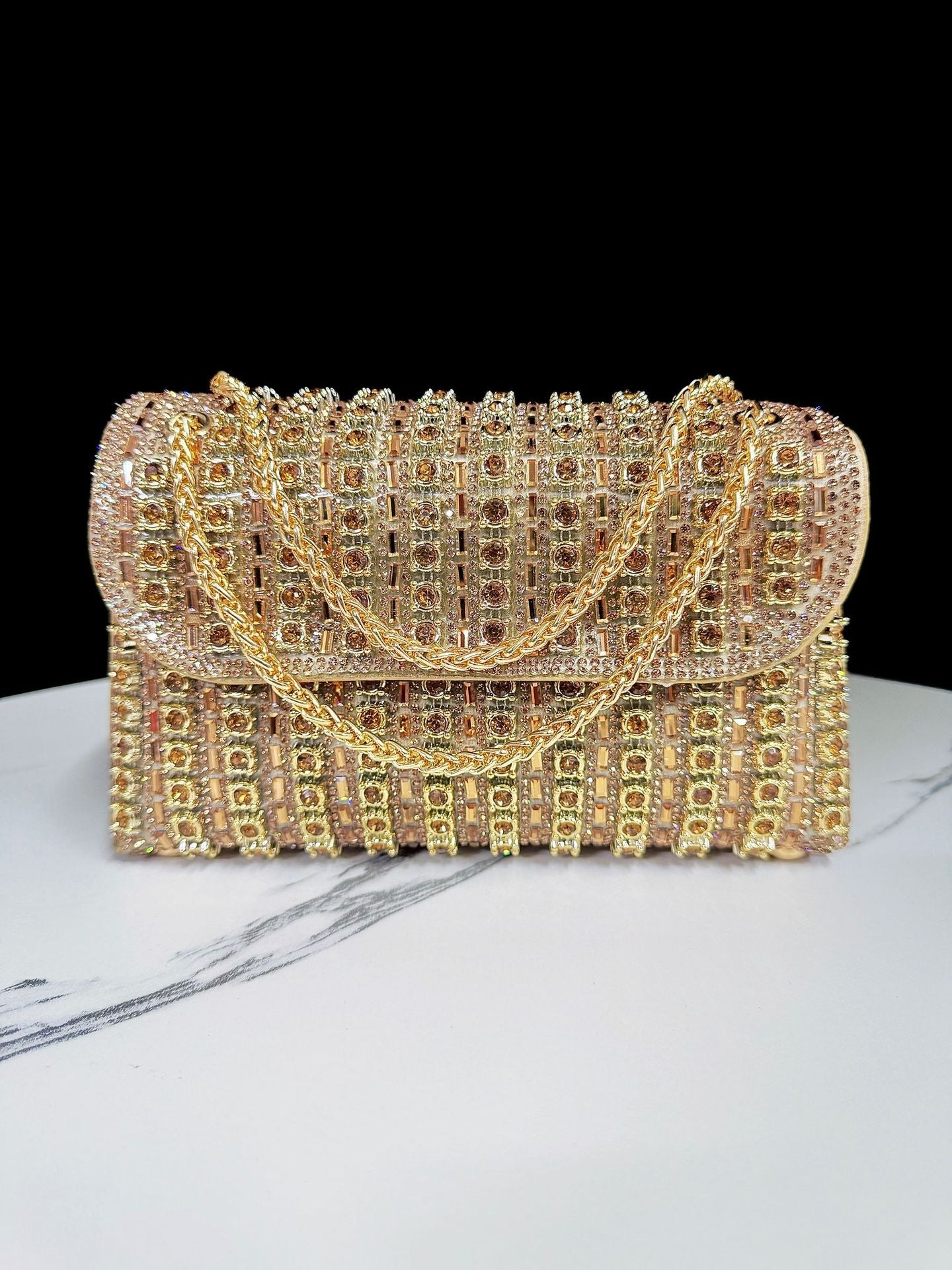 Elegant Women's Rhinestone Handbag Clutch Crossbody Bag Banquets Parties