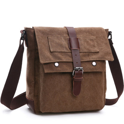 Men's Business Messenger Shoulder Bag Casual Office Travel Bag Brown Black