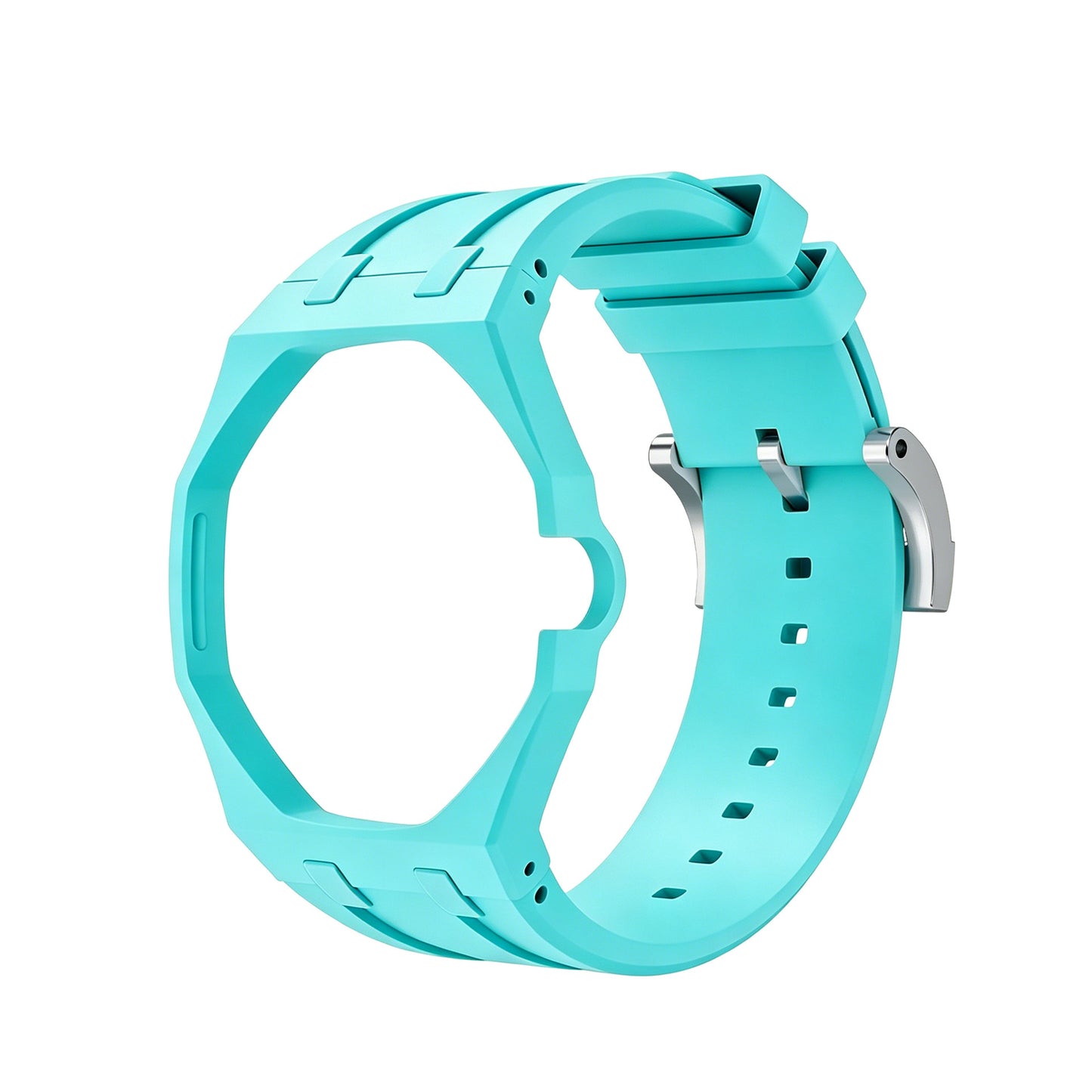For AP x Swatch Royal Pop Watch Case Silicone Strap Adjustable Buckle Band