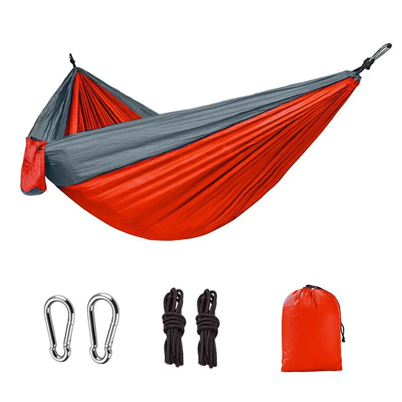 Parachute Fabric Hammock for Camping, Single or Double, Indoor or Outdoor Use