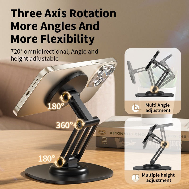 360 Degree Universal Magnetic Phone Holder Magsafe Secure Grip Dashboard Mount