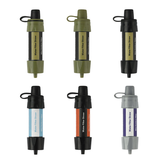 Portable Water Filter Straw Emergency Survival Gear Camping Hiking Essentials