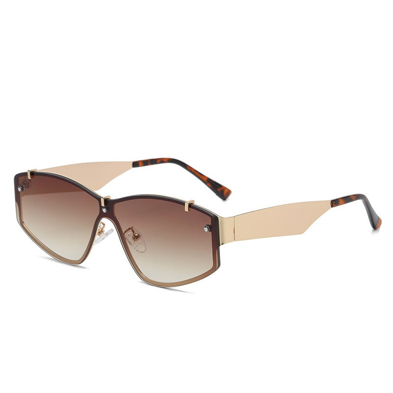 Men's Rimless Sunglasses UV400 Protection Lightweight Durable Outdoor Eyewear