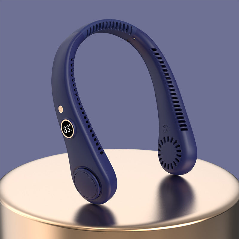 Bladeless Neck Fan USB Rechargeable Quiet Lightweight Adjustable Speeds Portable