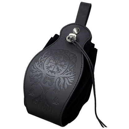 Unisex RPG Faux Leather Dice Tray Drawstring Pouch Set 5-Piece Gaming Essentials