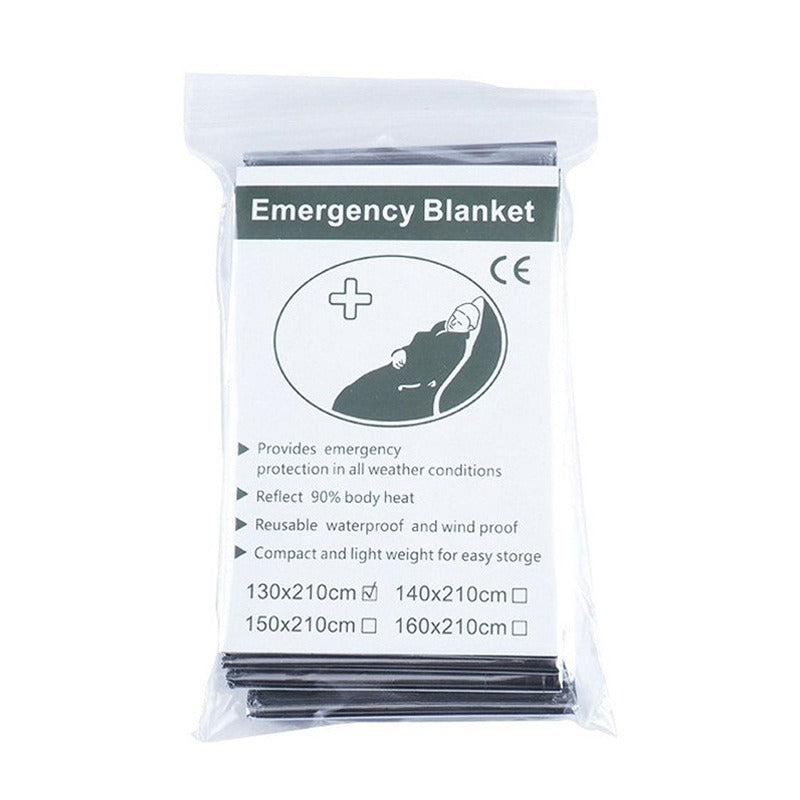 Emergency Thermal Survival Blanket Lightweight Waterproof Heat Retention Wrap