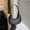 Women's Small Clutch Shoulder Handbags Crescent Half Moon Faux Leather
