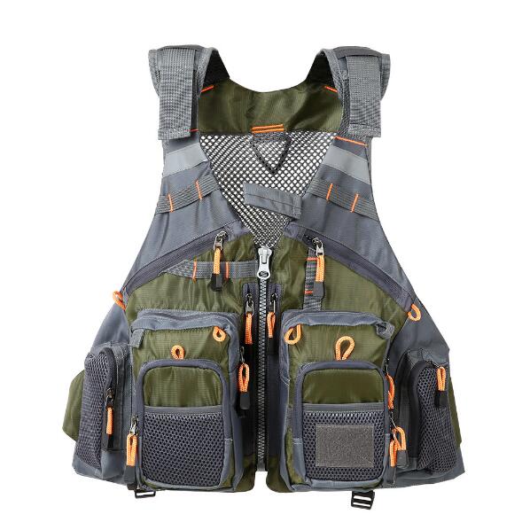 Multifunctional Fishing Life Vest Breathable Safety Utility Jacket Outdoor Sports