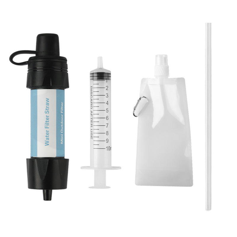 Portable Water Filter Straw Emergency Survival Gear Camping Hiking Essentials