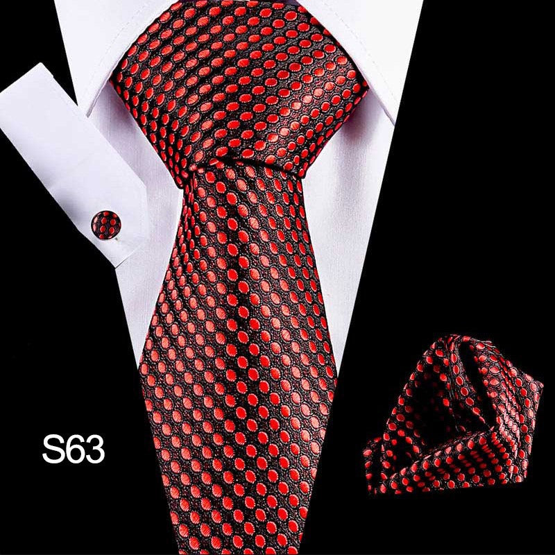 Men's 3pc Tie Set Suit Accessory 53 Options Elegant Designs Smart Business