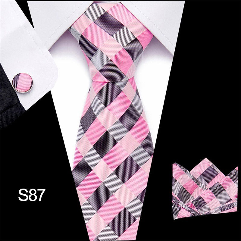 Men's 3pc Tie Set Suit Accessory 53 Options Elegant Designs Smart Business