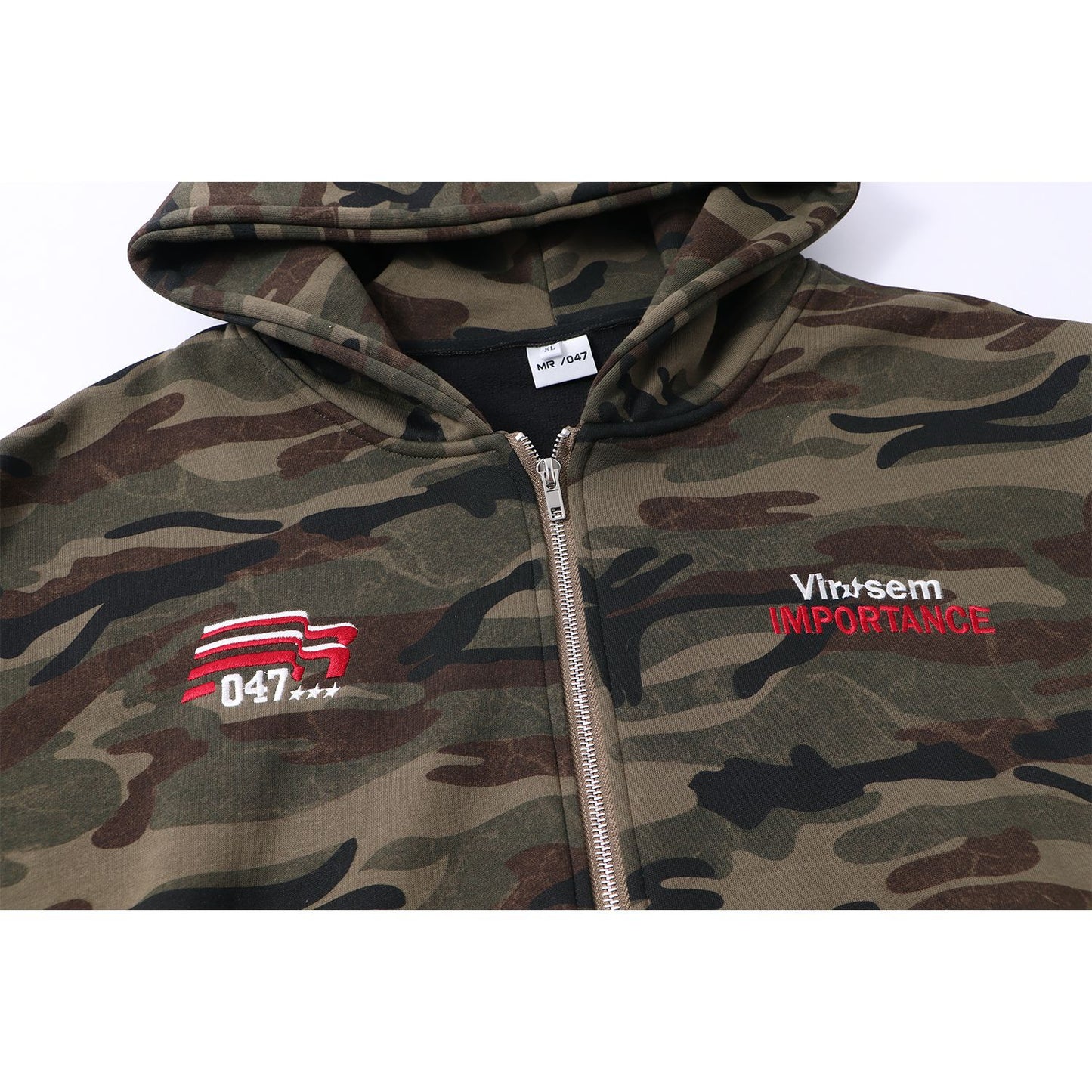 Men's Camouflage Hooded Fleece Sweatshirt Embroidery Casual Comfort Fit Camo