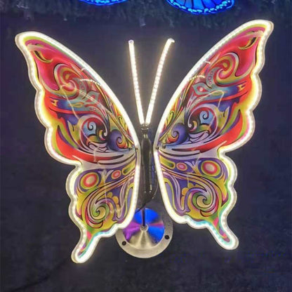 LED Butterfly Lights USB Rechargeable Dynamic Wing Motion Garden Outdoor Decor
