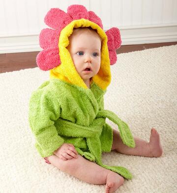 Adorable Hooded Animal Baby Bathrobe Ages 0-2 | Soft, Comfortable, Fun Designs