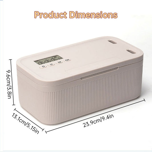 Kids Electronic Timed Lock Safe Box Secure Storage Documents Phones Cigarettes