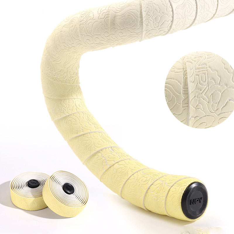 Gradient Double-Pinyin Road Bike Handlebar Tape for Shock Absorption, Breathable