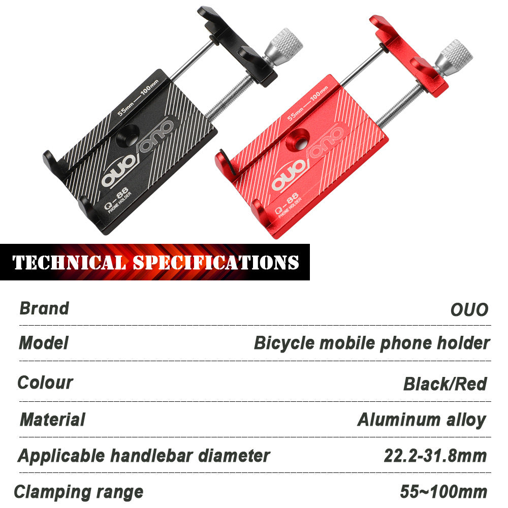 Bicycle CNC Smartphone Cradle GPS Navigation Sturdy Reliable Cycling Accessory