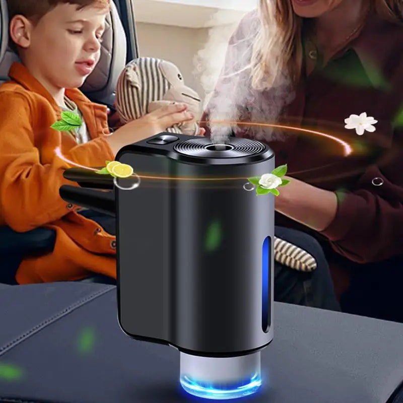 Rechargeable Car Vent Oil Diffuser Air Freshener Interior Fragrance Aroma