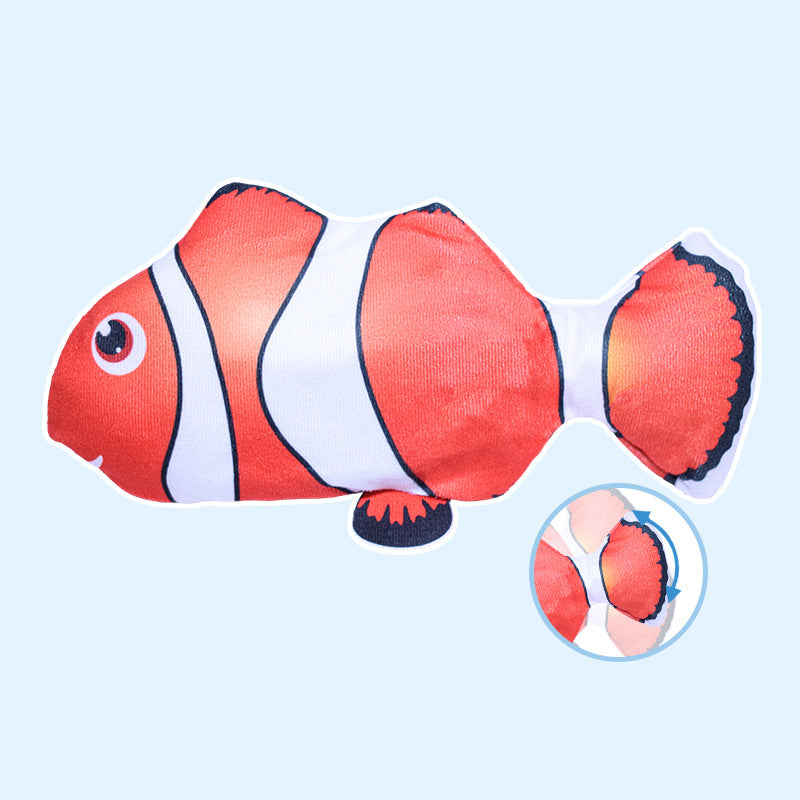 Electric Jumping Fish Cat Toy Simulating Real Movement Light Sound Toys Cats