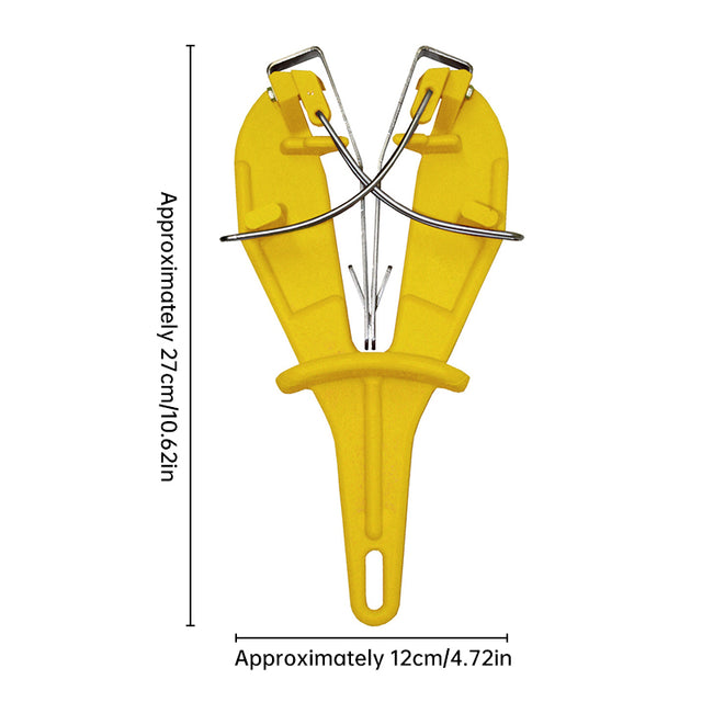 V Shaped Knife Sharpener With Mount Bracket Fixed Or Handheld Blue Yellow Black