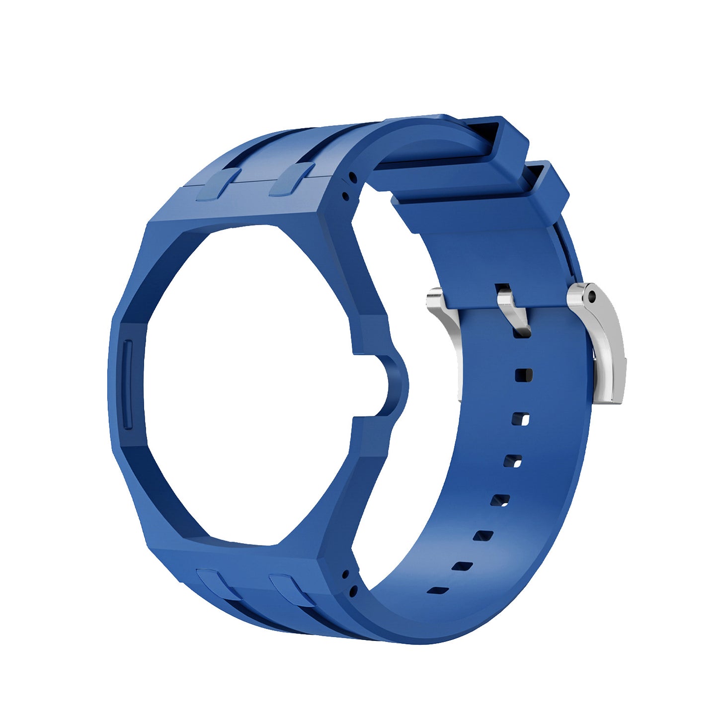 For AP x Swatch Royal Pop Watch Case Silicone Strap Adjustable Buckle Band