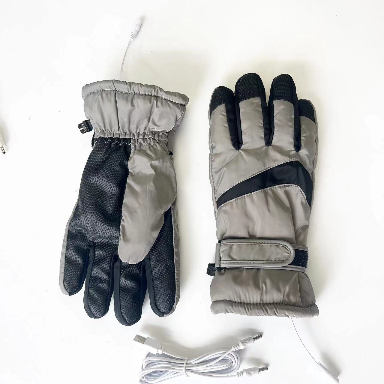 Heated Ski Gloves USB Electric Winter Waterproof Touchscreen Anti-Slip