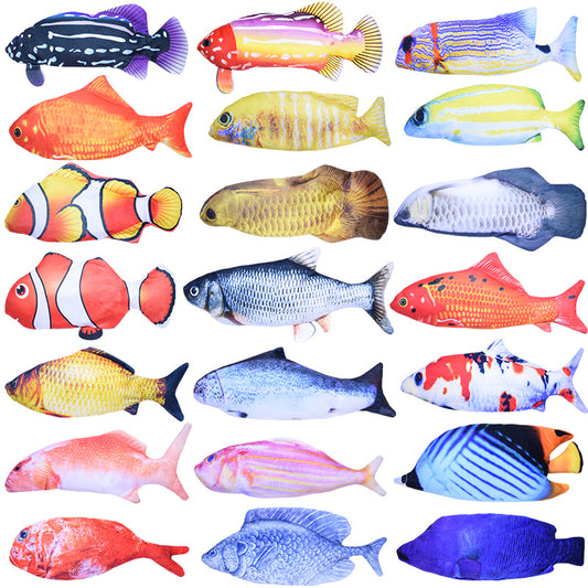 Electric Jumping Fish Cat Toy Simulating Real Movement Light Sound Toys Cats
