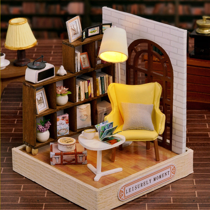 DIY Miniature House Model Kit Craft Assembly Handcrafted Educational Toy Gift Set