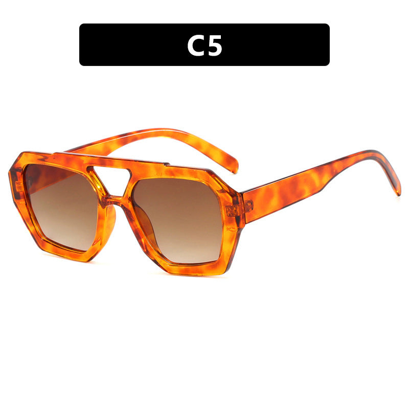 Women's Double Beam Women Sunglasses Fashion Eyewear UV Protection Stylish