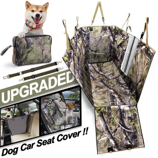 Upgraded Waterproof Dog Car Seat Cover W/ Storage Bag & Leash All Cars SUVs