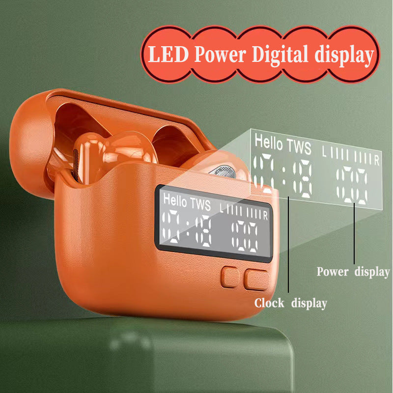 BPG Portable Wireless Bluetooth Earphone Headset Retro Digital Clock