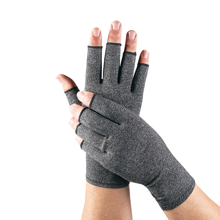 Half Finger Compression Gloves Postoperative Joint Rehabilitation Breathable
