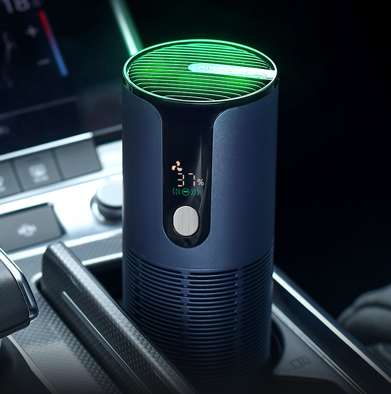Intelligent Car Air Purifier UVC Negative Ion USB Disinfectant Smoke & Odour