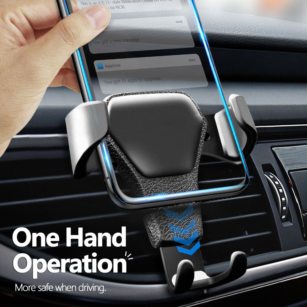 Gravity Car Holder Air Vent Clip Mobile Phone Stand Universal Dashboard Mount