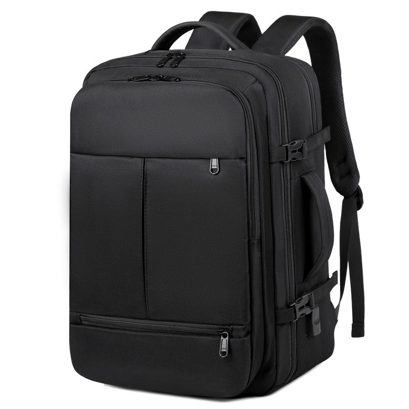 Large Capacity Business Travel Backpack Durable Multiple Pockets USB Interface