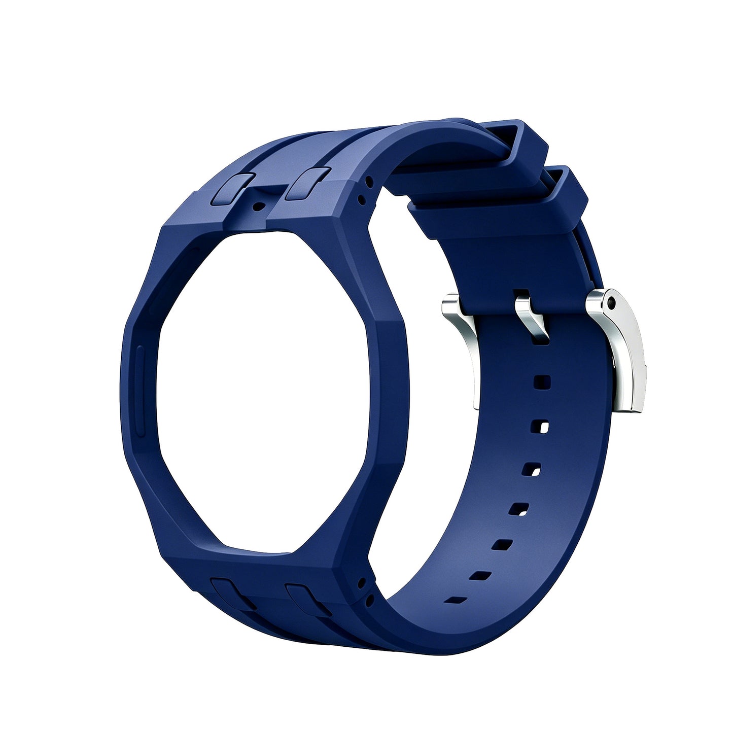 For AP x Swatch Royal Pop Watch Case Silicone Strap Adjustable Buckle Band