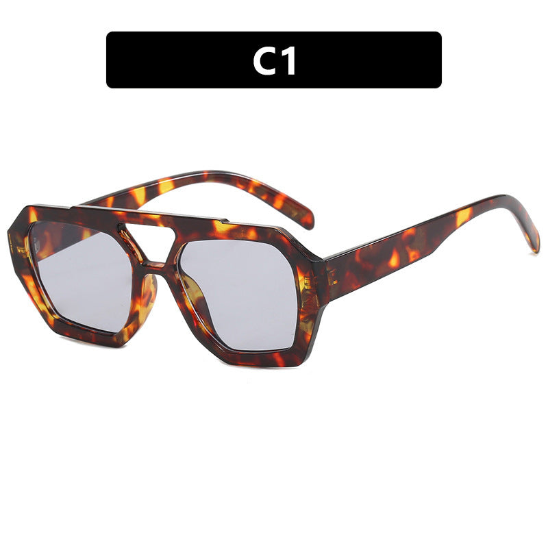 Women's Double Beam Women Sunglasses Fashion Eyewear UV Protection Stylish